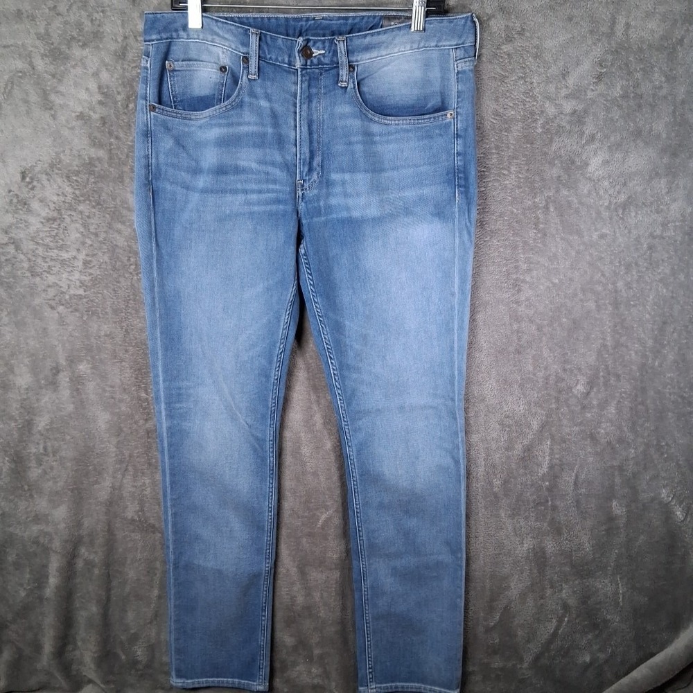 Bonobos Jeans Mens Size 33x32 Slim Straight Blue Mid Rise Casual The Summer Jean